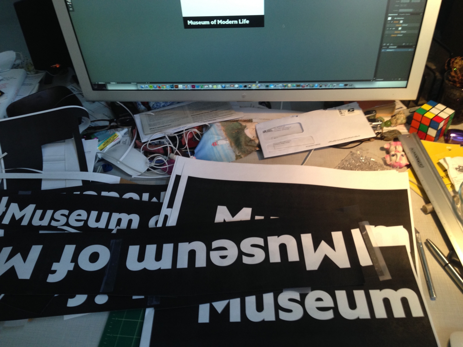 Designing signage for Museum of Modern Life